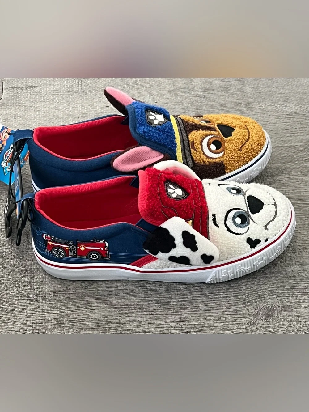 PAW Patrol Slip-On Low Top Unisex Kids Casual Shoes Marshall Chase Fabric